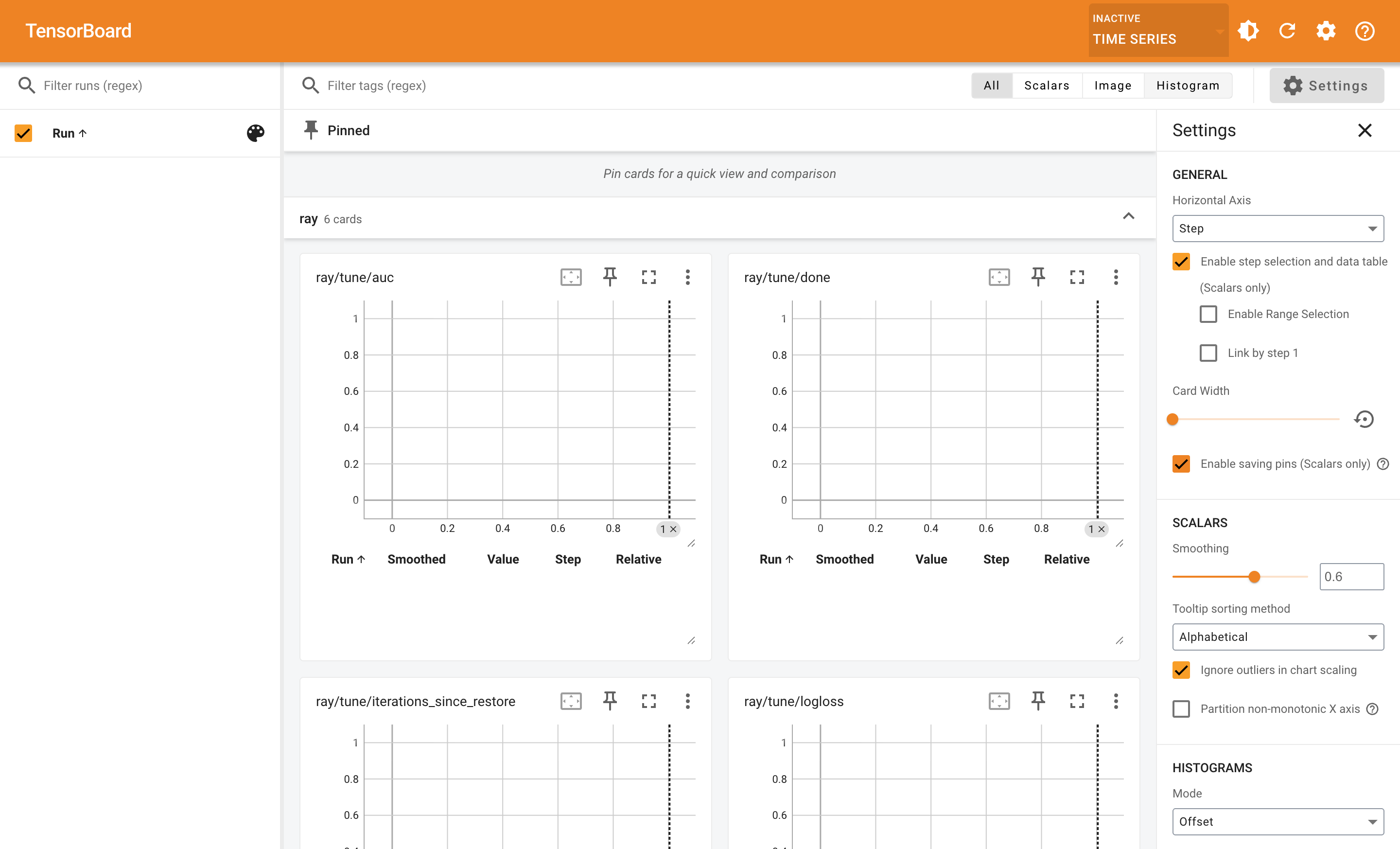 TensorBoard Time Series 视图